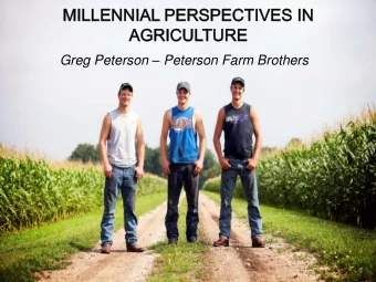 Greg Peterson  Peterson Farm Brothers  Who are the Peterson Farm Bros?  From L to R: Nathan