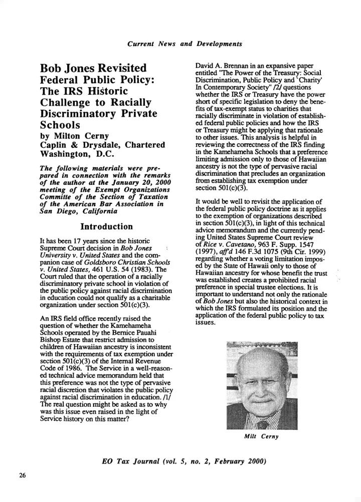 bob jones revisited