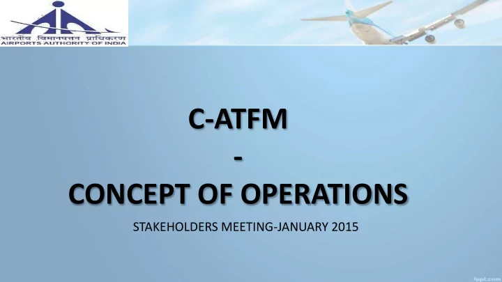 c atfm concept of operations