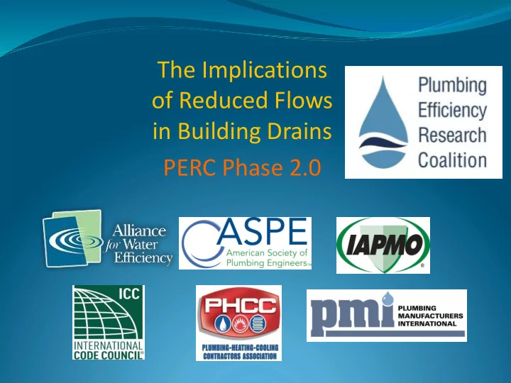 perc phase 2 0 why drainline transport
