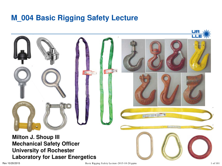 m 004 basic rigging safety lecture