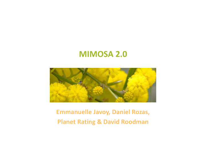 mimosa 2 0