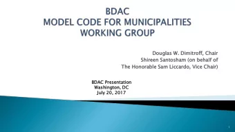 Dougla  las W  W. Dimit  itro  roff, C  Chair  ir  Shire  ireen S  Santosham (on b  behalf  lf o