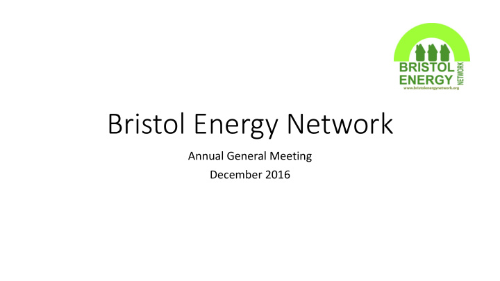 bristol energy network
