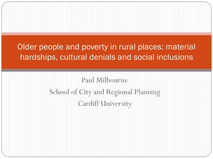 older people and poverty in rural places material