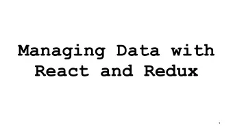 Managing Data with  React and Redux  1  @Jack_Franklin  @pusher  2  Code, notes, etc: