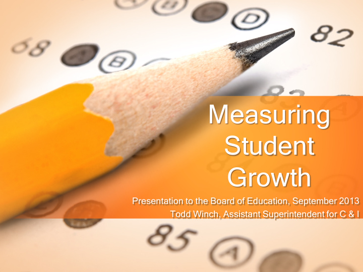 measuring student growth