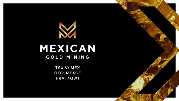 tsx v mex otc mexgf fra 4qw1 disclosure statement