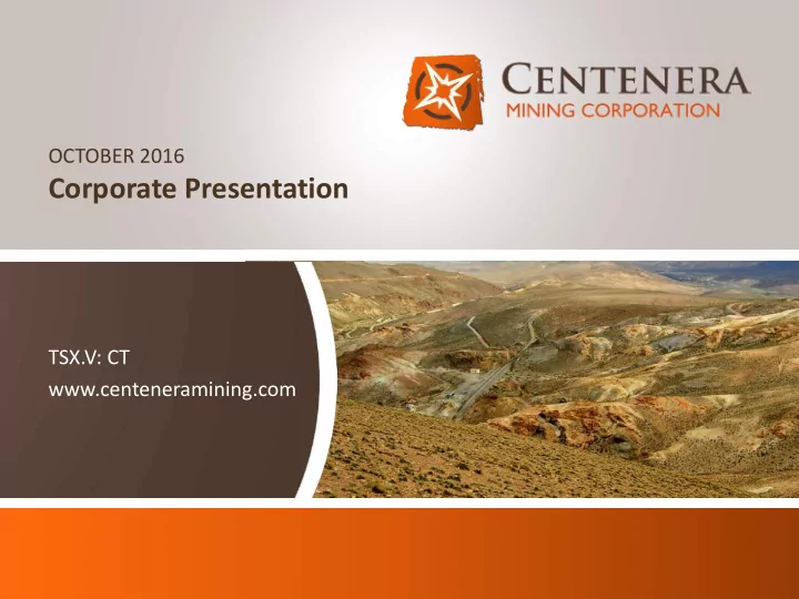 corporate presentation
