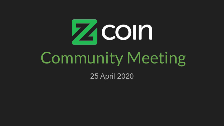 community meeting