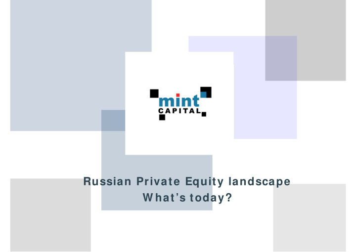 russian private equity landscape w hat s today money flow