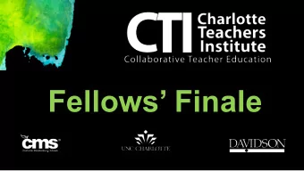 Fellows Finale  Partners  Welcome John Boyer , President and CEO  Bechtler Museum of Modern Art