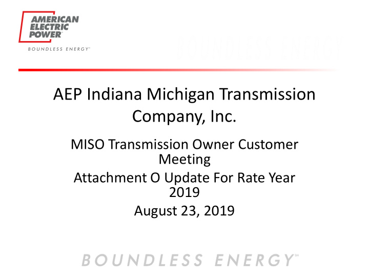 aep indiana michigan transmission company inc