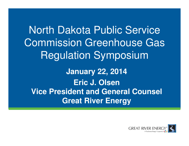north dakota public service commission greenhouse gas