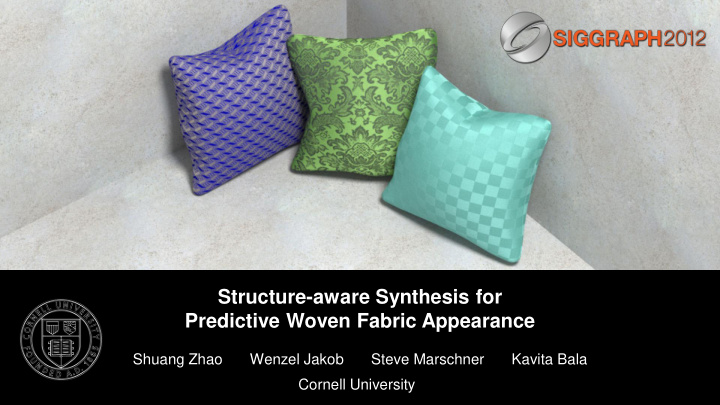 structure aware synthesis for predictive woven fabric