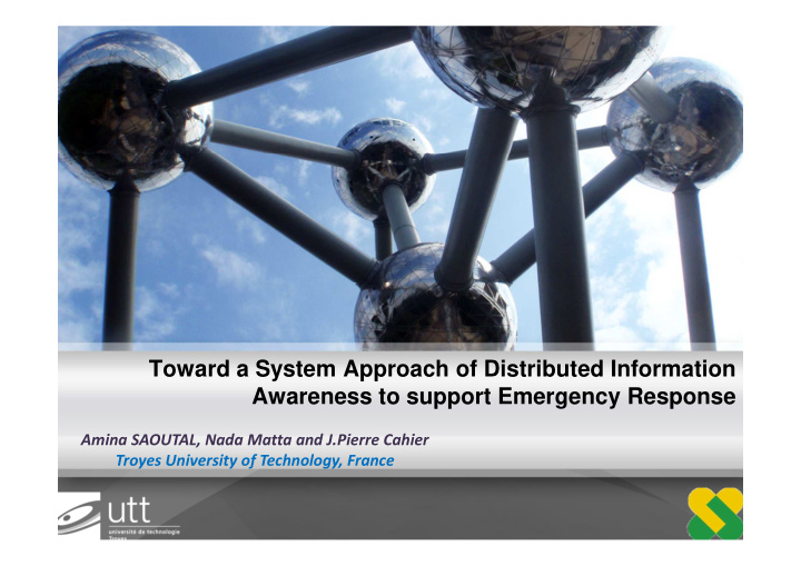 toward a system approach of distributed information