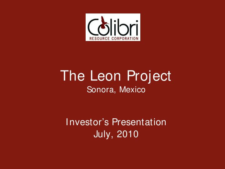 the leon project