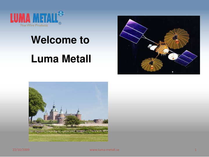 welcome to luma metall