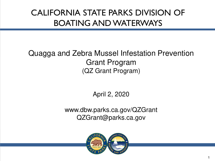 california state parks division of