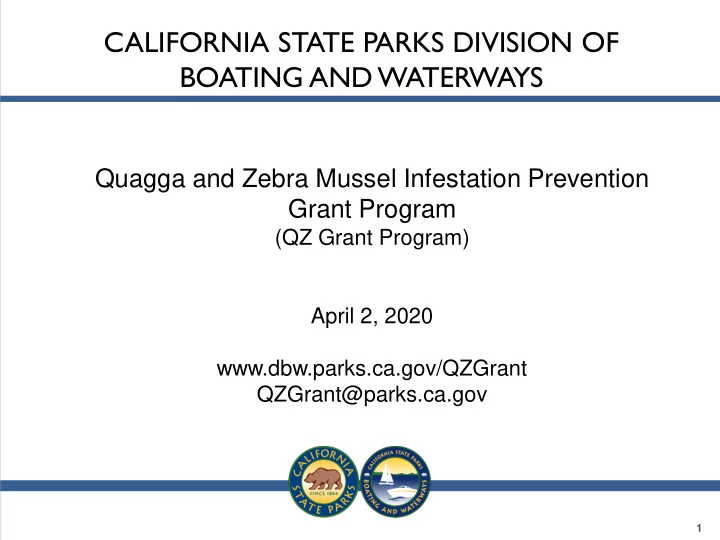california state parks division of