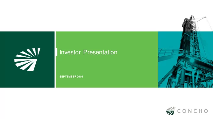 investor presentation