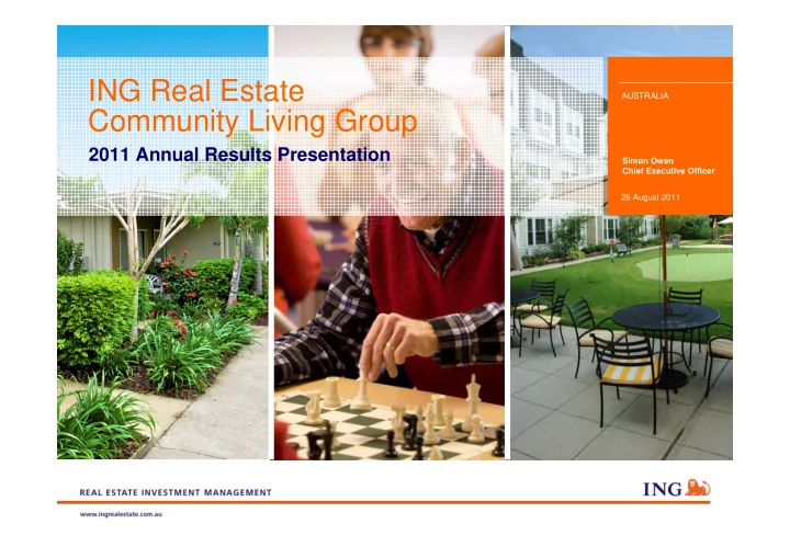 ing real estate