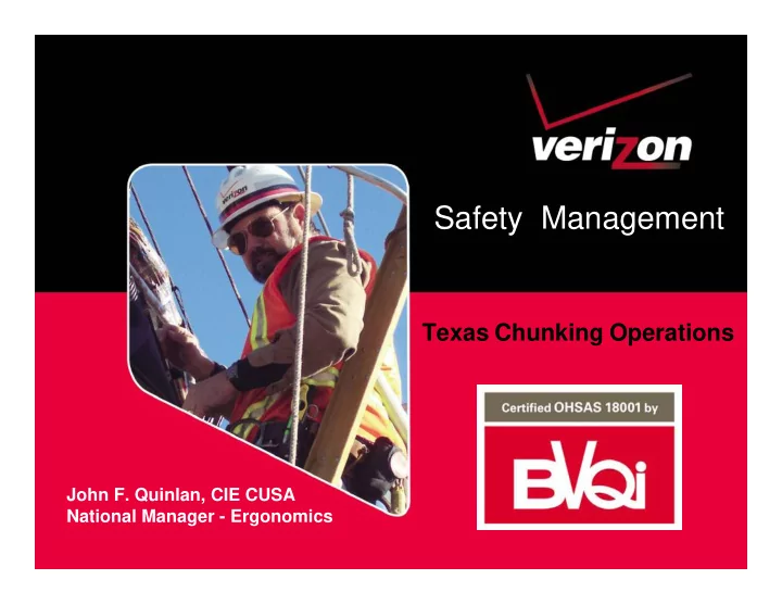 safety management