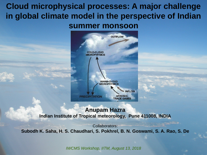 cloud microphysical processes a major challenge in global