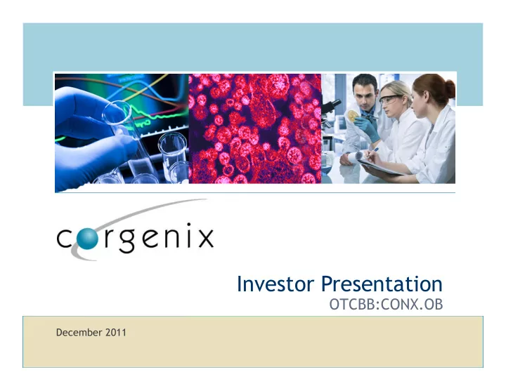 investor presentation