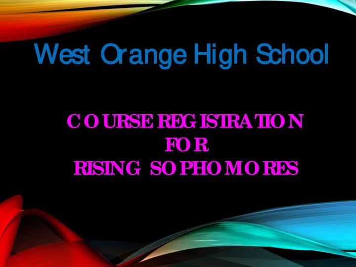 west orange ge h high gh s s chool