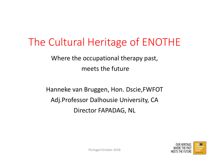 the cultural heritage of enothe