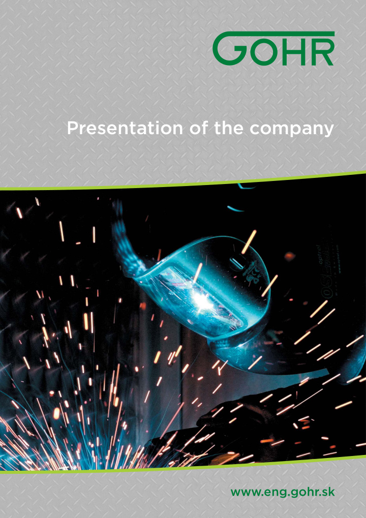 presentation of the company