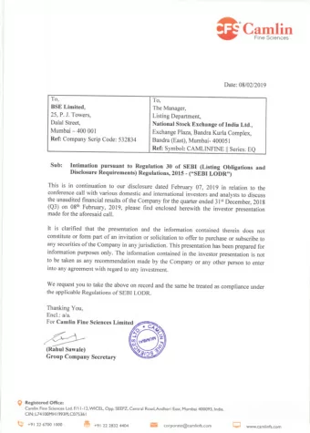 EARNINGS  PRESENTATION  9M / Q3-FY19  Executive Summary  2  2  Company Overview  Financials FY18