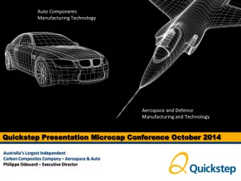 Quic  Quickst  kstep  ep Pr  Prese  esent  ntation  tion Mi  Micr  croc  ocap Con  p Confer  eren