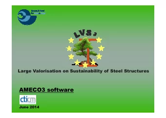 AMECO3 software  June 2014  AMECO General presentation AMECO : Software to deal with Life Cycle