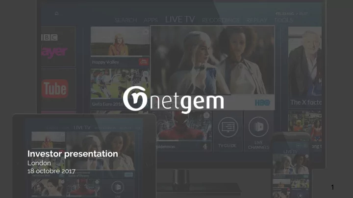 investor presentation