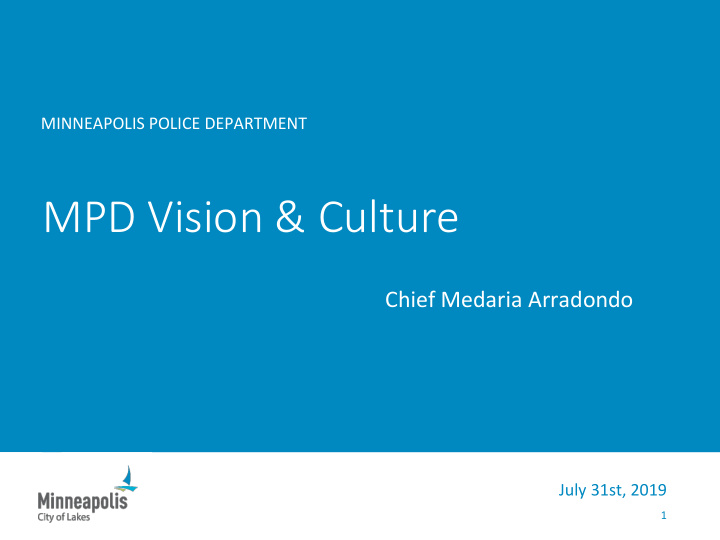 mpd vision culture