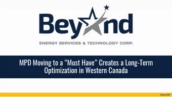 MPD Moving to a Must Have Creates a Long -Term  Cli  lick to edit Master tit  itle style  le