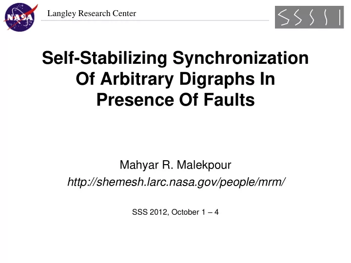 presence of faults