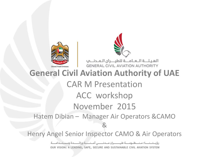 general civil aviation authority of uae car m