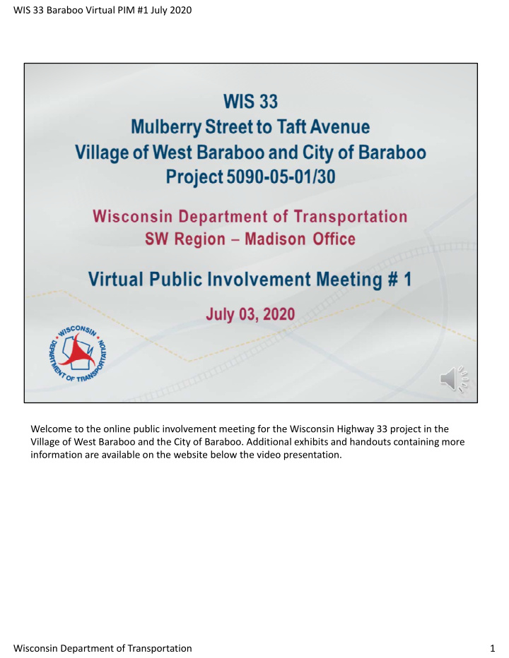 wis 33 baraboo virtual pim 1 july 2020 welcome to the