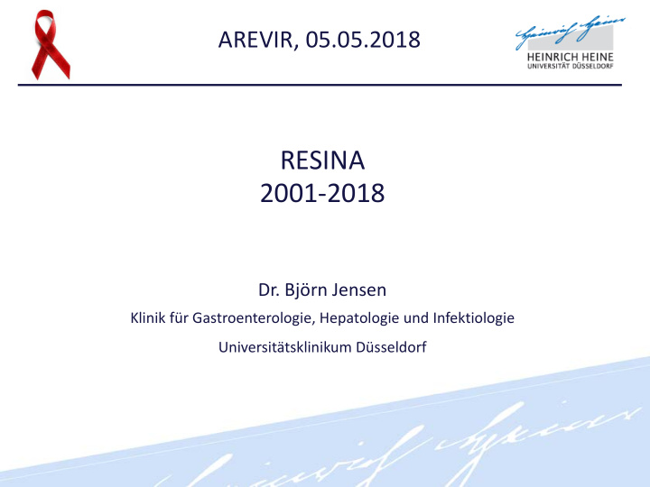arevir 05 05 2018 resina 2001 2018 dr bj rn jensen klinik