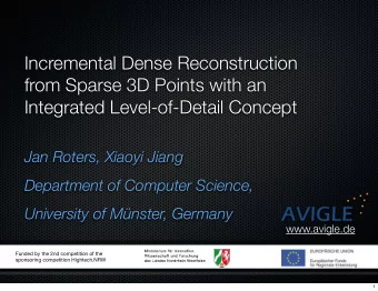 Incremental Dense Reconstruction  from Sparse 3D Points with an  Integrated Level-of-Detail Concept