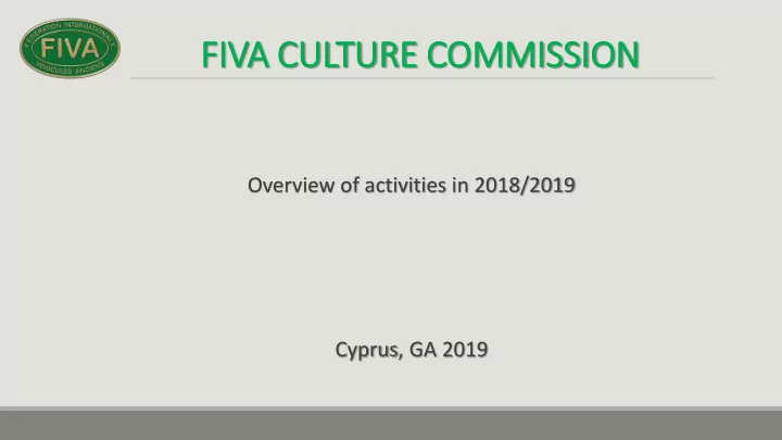 fiv iva culture commission