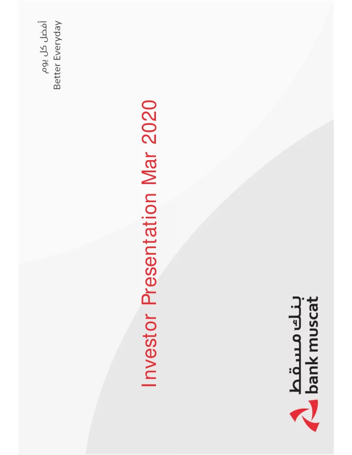 investor presentation mar 2020 contents