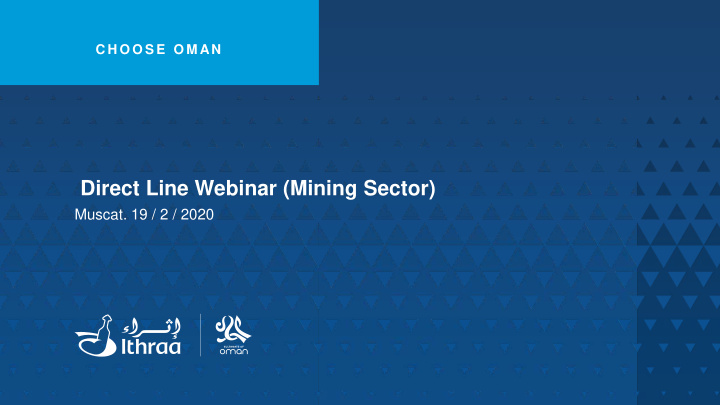 direct line webinar mining sector