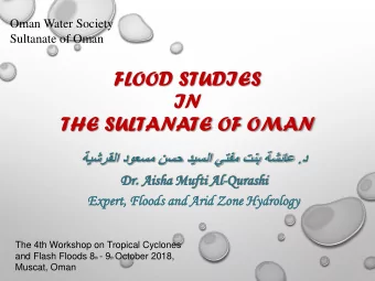 THE SULTANATE OF OMAN  .       Dr