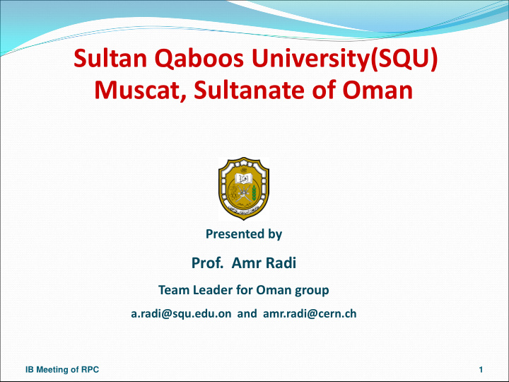 sultan qaboos university squ muscat sultanate of oman