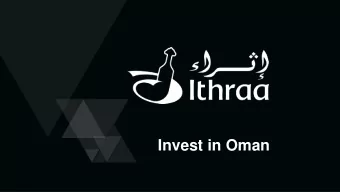 Invest in Oman Agenda  Our Vision &amp; Mission  Why Oman  Investment Opportunities