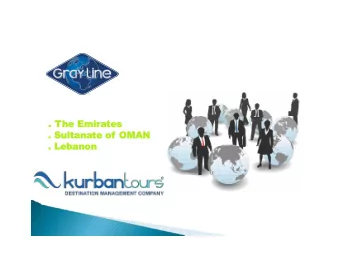 .  . The  he Em  Emirate  tes  s  .  . Sultan  ultanate  te of  of OMAN  MAN  .  . Lebanon banon  1